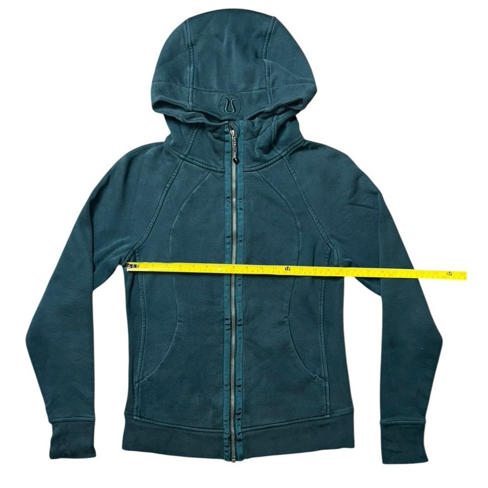 Lululemon Jacket Women 8 Scuba Hood Pocket Zip Up Coat Logo Cruise Run‎ Gym Core - Picture 5 of 10